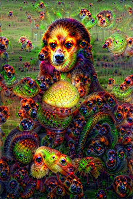 Monalisa image drawed by Google Deep dream