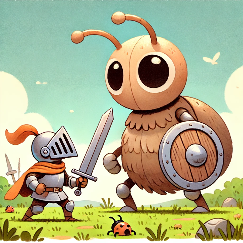 fight with bug